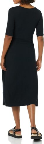 Amazon Essentials Women's Fine Rib Side Cut-Out Dress (Previously Daily Ritual) - Image 3