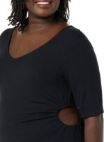 Amazon Essentials Women's Fine Rib Side Cut-Out Dress (Previously Daily Ritual) - Image 6