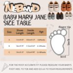 Neband Baby Girl Mary Jane Dress Shoes - Infant Newborn Flats Anti-Slip Soft PU Leather Party School Wedding Princess Baby Girl Shoes - Image 5