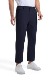 Men's 27" Inseam Hybrid Pants Stretch Golf Chino,Versatile Outdoor Hiking Travel Casual Dress Pants Straight Fit - Image 3