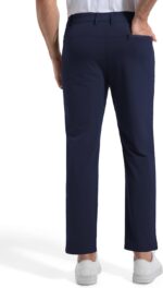 Men's 27" Inseam Hybrid Pants Stretch Golf Chino,Versatile Outdoor Hiking Travel Casual Dress Pants Straight Fit - Image 4