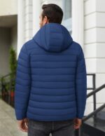COOFANDY Mens Packable Puffer Jacket Lightweight Hooded Insulated Winter Coat Windproof Zipper Down Jacket - Image 5