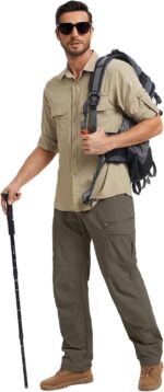 Jessie Kidden Men's Flex Stretch Tactical Pants, Water Resistant Ripstop Cargo Pants Lightweight BDU Outdoor Work Hiking - Image 5