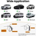 Rear View Mirror, Chrome Anti-glare Panoramic Rear Mirrors Universal 12 Inch Convex Car Interior Clip on Extra Big Wide Angle Rearview Mirror Extender to Reduce Blind Spot for Car SUV Trucks - Image 4