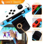 Orzly Sports Family Party Pack Accessories Bundle designed for Nintendo Switch and OLED Console Games with Tennis Badminton Rackets, Controller Grips, Wheels & Wrist Dance Bands - With Carry sack - Image 8