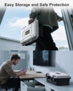 STARTRC GAMES Hard Carrying Case for Nintendo Switch 2, Professional Deluxe IP67 Waterproof, Soft Lining Hard Travel Case for Nintendo Switch 2 Console Pro Controller & Accessories (Black & White) - Image 8