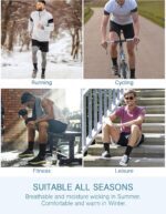 Airacker Athletic Socks Sport Running Calf Socks Performance Cushioned Breathable Crew Socks for Men Women(6 Pairs) - Image 8