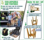 Dog Bowl Stand (12-inch High) - Ideal for Large Breeds - Adjustable Sideways, Slanted Feet - Elevates, Raises Pet Food Feeders, Water Dishes, Fountains, Dispensers - Bamboo Stand Only - Image 6
