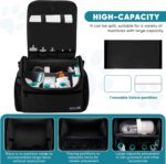 Pet Travel/Grooming Supplies Organizer Carry Bag - Compatible with Oneisall/Neabot Dog Grooming Vacuum, Large Capacity - Bag Only (Black) - Image 3