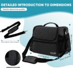 Pet Travel/Grooming Supplies Organizer Carry Bag - Compatible with Oneisall/Neabot Dog Grooming Vacuum, Large Capacity - Bag Only (Black) - Image 6