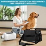 Pet Travel/Grooming Supplies Organizer Carry Bag - Compatible with Oneisall/Neabot Dog Grooming Vacuum, Large Capacity - Bag Only (Black) - Image 7