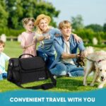 Pet Travel/Grooming Supplies Organizer Carry Bag - Compatible with Oneisall/Neabot Dog Grooming Vacuum, Large Capacity - Bag Only (Black) - Image 8