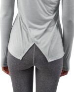 Bestisun Long Sleeve Yoga Workout Tops Lightweight Thumbhole Shirts Athletic Wear for Women - Image 4