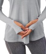 Bestisun Long Sleeve Yoga Workout Tops Lightweight Thumbhole Shirts Athletic Wear for Women - Image 5