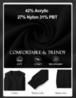 Women’s Sweater Dress Long Sleeve Button Down Dresses V Neck Short Mini Fall Winter Dress for 2025 Trendy - Image 7