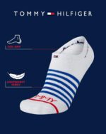 Tommy Hilfiger Mens No Show Socks - 3 Pack Soft Cotton Blend Ankle Socks for Men - Ultra Low Cut Liners for Loafers Sneakers - Image 4