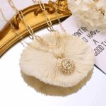 Turandoss 14K-Gold-Plated Necklaces for Women - Lock Evil Eye Medallion Vintage Coin Necklace Bee Sun Moon Shell Chain Necklace Layered Paperclip Chain Necklaces for Women Jewelry Gifts - Image 7