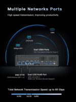 MINISFORUM MS-01 Workstation Core i9-13900H Mini PC Barebone Version Without RAM, SSD and OS, 2xUSB4 1xHDMI Display, 2x2.5G LAN Port, 3X SSD Slot, 2x10G SFP+ Port, Support Discrete Graphics Cards - Image 6