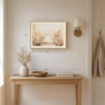 Framed Minimalist Christian Wall Art, Neutral Beige Last Supper Canvas Print, Modern Jesus and Disciples Biblical Artwork for Dining Room, Bedroom, or Prayer Space, 12x16 Inch - Image 3