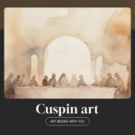 Framed Minimalist Christian Wall Art, Neutral Beige Last Supper Canvas Print, Modern Jesus and Disciples Biblical Artwork for Dining Room, Bedroom, or Prayer Space, 12x16 Inch - Image 10