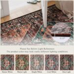 Lahome Area Rugs 9x12 Living Room - Non-Slip Ultra-Thin Washable Large Carpet, Non-Shedding Oriental Vintage Distressed Carpet Rug for Dining Room Bedroom Office - Image 4