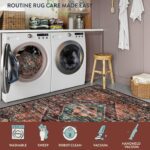 Lahome Area Rugs 9x12 Living Room - Non-Slip Ultra-Thin Washable Large Carpet, Non-Shedding Oriental Vintage Distressed Carpet Rug for Dining Room Bedroom Office - Image 5