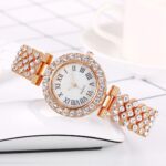 Women Diamond Watchs Luxury Fashion Ladies Bangle Bracelet Set Wrist Watch Female Dress Watch - Image 4
