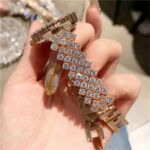 Women Diamond Watchs Luxury Fashion Ladies Bangle Bracelet Set Wrist Watch Female Dress Watch - Image 5
