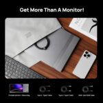 ARZOPA 16.1'' 144Hz Portable Gaming Monitor, 106% sRGB 1080P FHD Kickstand Portable Monitor with HDR, Ultra Slim, Eye Care, External Second Screen for Laptop, PC, PS5, Mac, Xbox-Z1FC Gray - Image 5