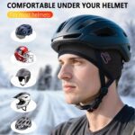 HASAGEI Winter Thermal Skull Cap for Men Windproof Helmet Liner with Full Ear Coverage & Eyewear Slots, Cycling Motorcycle - Image 4