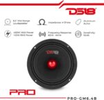 DS18 PRO-GM6.4B Loudspeaker - 6.5", Midrange, Red Aluminum Bullet, 480W Max, 140W RMS, 4 Ohms - Premium Quality Audio Door Speakers for Car or Truck Stereo Sound System (1 Speaker) - Image 3