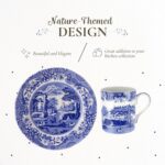 Spode Blue Italian 12 Piece Dinnerware Set - Earthenware Plates & Mugs Featuring Italian Countryside Scenes - Microwave Safe Tableware Set for 4 - Dishwasher & Oven Safe Dining Set - Image 4