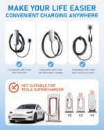 FTSLVHI for Tesla to J1772 Adapter, NACS to J1772 EV Charging Adapter with Light Indicator, SGS Safety Certified Max 60A 250V, Compatible with Tesla Wall/Mobile/Destination Chargers - Image 7