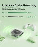 KAMRUI Mini PC, E3B 32GB RAM 512GB SSD Mini Gaming Computers AMD Ryzen 5 7430U Micro Desktop Computer (Max 4.3GHz,6C/12T, Beat 5650U), Small PC Support WiFi 6, BT5.2, Triple Display for Office Home - Image 7