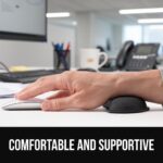 GORILLA GRIP Silky Memory Foam Keyboard Wrist Rest for Computer and Mouse, Ergonomic Typing Support Pad, Desk Office Supplies, Gaming Accessories, Hand & Arm Mousepad Cushion and Coaster Set, Black - Image 9