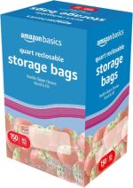 Amazon Basics Reclosable Quart Food Storage Bags, BPA Free, 150 Count - Image 6