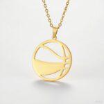 MORIANCE Sports Pendant Necklaces Baseball Softball Volleyball Basketball Soccer Football Tennis Racket Pendant Necklaces for Women Men Jewelry for Women Men - Image 5