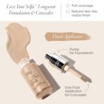 PÜR MINERALS 4-in-1 Love Your Selfie Foundation & Concealer - Longwear Full Coverage Liquid Makeup Foundation with Hydrating Blend for Refined-Looking, Natural Beauty Glow, Skin Texture & Tone - Image 3