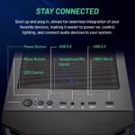 Skytech Gaming Shadow Gaming PC Desktop – Intel Core i5 12400F 2.5 GHz, NVIDIA RTX 3060 Ti, 1TB NVME SSD, 16GB DDR4 RAM 3200, 600W Gold PSU, 11AC Wi-Fi, Windows 11 Home 64-bit,Black - Image 7