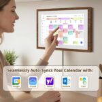 10.1 Inch Digital Calendar Chore Chart with Touchscreen - Full HD Interactive Display, Wall & Desk Mountable Family Planner, to-Do List & Meal Planner, Digital Picture Frame Gifts for Women Mom - Image 3