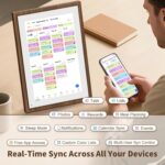 10.1 Inch Digital Calendar Chore Chart with Touchscreen - Full HD Interactive Display, Wall & Desk Mountable Family Planner, to-Do List & Meal Planner, Digital Picture Frame Gifts for Women Mom - Image 4