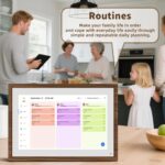 10.1 Inch Digital Calendar Chore Chart with Touchscreen - Full HD Interactive Display, Wall & Desk Mountable Family Planner, to-Do List & Meal Planner, Digital Picture Frame Gifts for Women Mom - Image 8