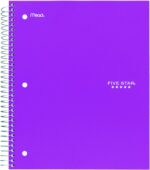 Five Star 06210 Wirebound 3-Subject Notebook, College Rule, 11 x 8 1/2, 150 Sheets, Assorted - Image 4