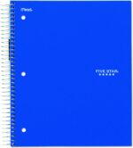 Five Star 06210 Wirebound 3-Subject Notebook, College Rule, 11 x 8 1/2, 150 Sheets, Assorted - Image 10