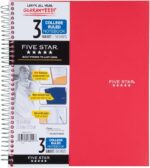 Five Star 06210 Wirebound 3-Subject Notebook, College Rule, 11 x 8 1/2, 150 Sheets, Assorted - Image 13