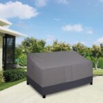 Easy-Going Outdoor Sofa Cover Heavy Duty Patio Furniture Loveseat Couch Bench Cover Windproof Durable (70Wx38Dx35H inch, Gray/Dark Gray) - Image 3