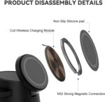 15W Max Wireless Charger Fast Charging, 3 in 1 Charging Station for iPhone 16 15 14 13 12 Pro/Max/Plus Charger, Magnetic Travel Charger for iWatch and AirPods - Image 5