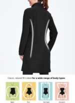 Willit Women's Fleece Dress Sweatshirt Thermal Long Pullover Polar Winter Dress with Pocket - Image 3