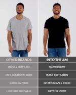 INTO THE AM Men's T-Shirts Soft Cotton Blend Crew Neck Tee S - 4XL Athletic Fit Plain & Logo Basic T-Shirt for Men - Image 5