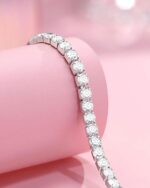 Eryuor Cubic Zirconia Tennis Bracelet for Women Christmas Anniversary Valentines Birthday Gifts for Daughter Wife Girlfriend Her - Image 5